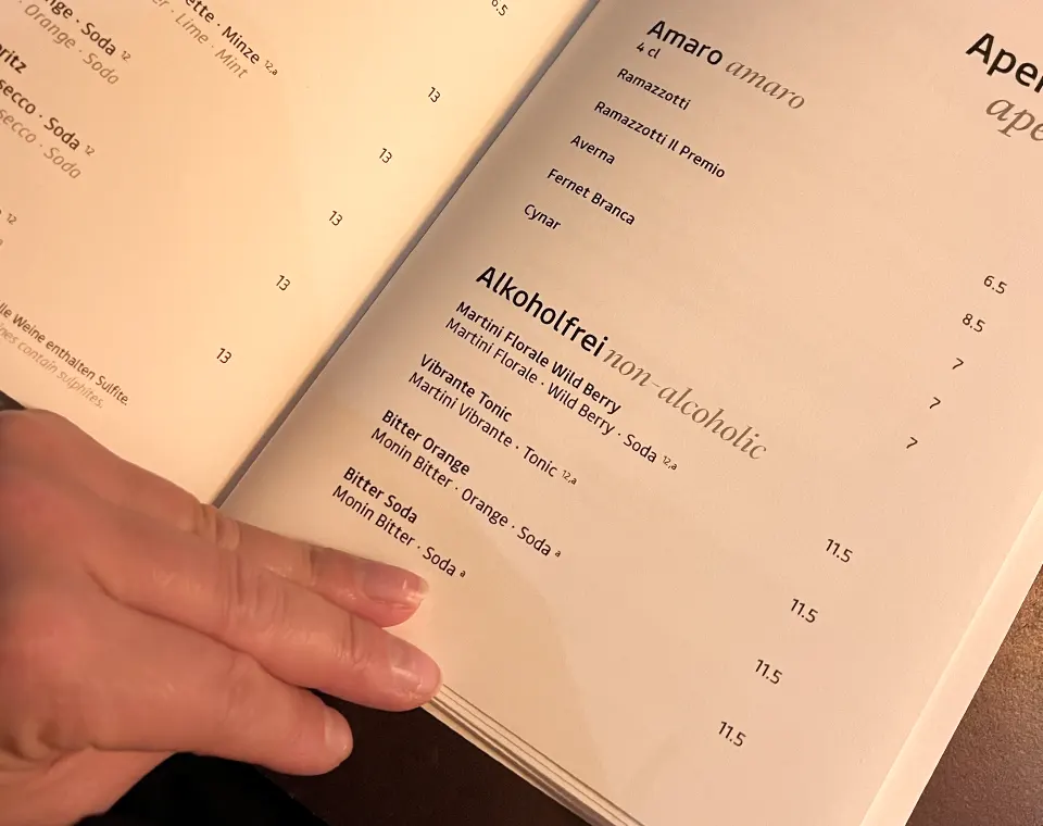  The Louis Grillroom - Sparkling Bar Karte